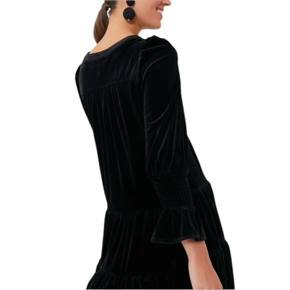 Pomander Place by Tuckernuck Kenzo Black Velvet Dress size large - Picture 3 of 13